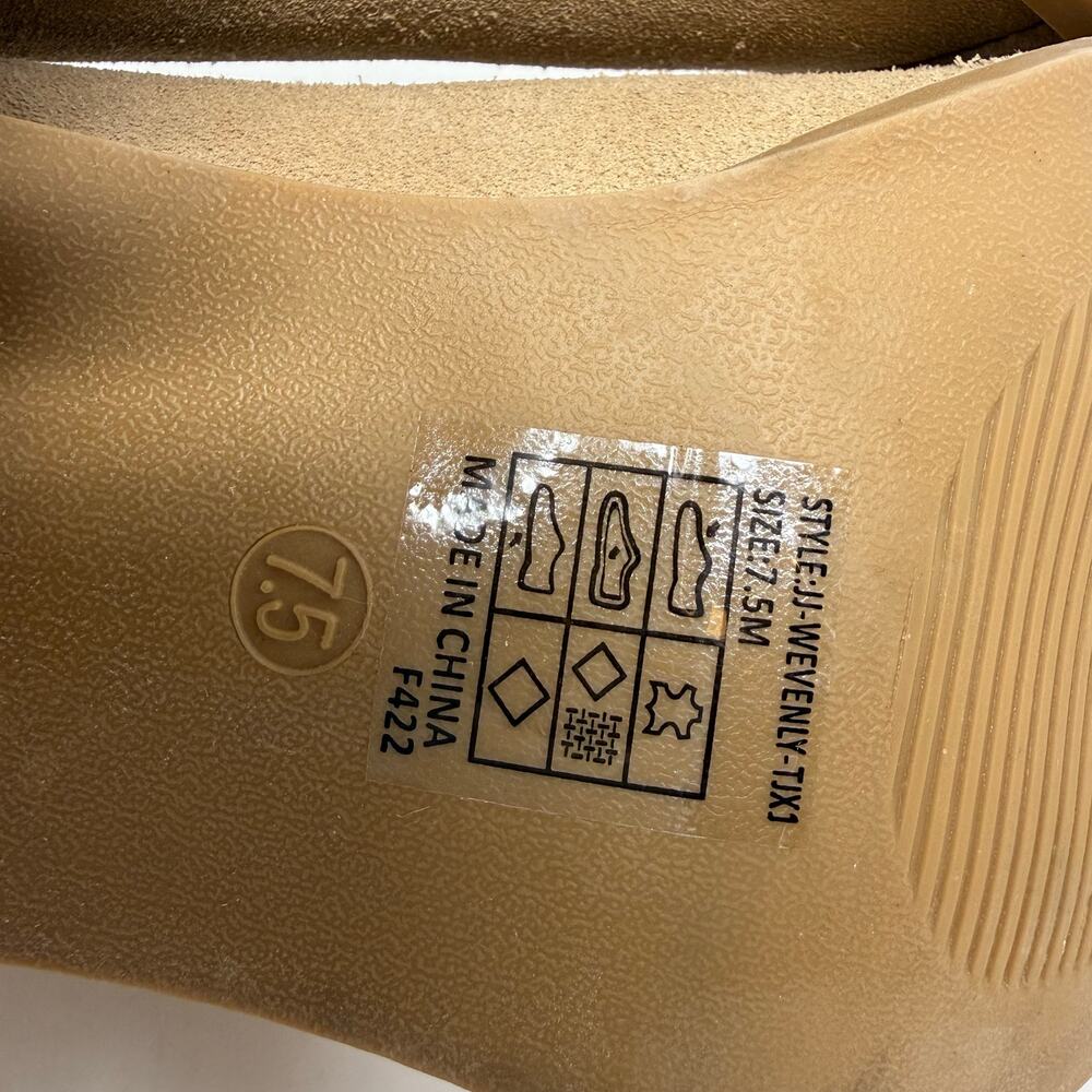 Joie Wevenly Suede Block Heel Loafers Women's 7.5 Tan Neutral High Heel NWOT - Picture 8 of 11